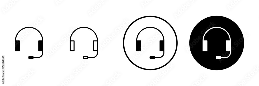 Headphone icon vector. Headvector sign and symbol Headphone icon vector. Headvector sign and symbol
