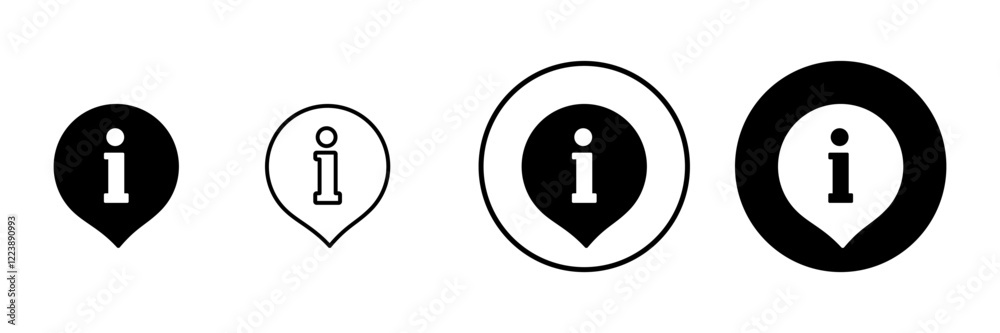 Information sign icon vector. about us sign and symbol. question mark icon Information sign icon vector. about us sign and symbol. question mark icon