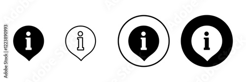 Information sign icon vector. about us sign and symbol. question mark icon