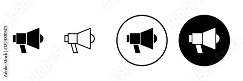 Megaphone icon vector. Loudspeaker sign and symbol
