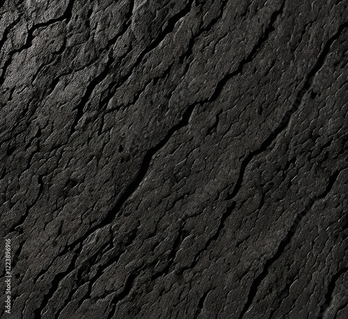 Grunge blacq backgground with kraft paper texture. Realistic vector illustration bg of dark rugn cardboard or stone with grain surfacing. Abstract.generative ai photo