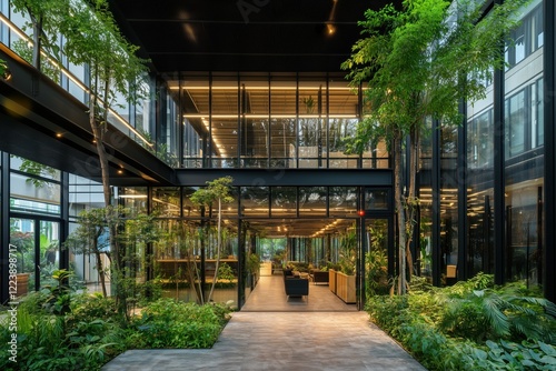 Eco-friendly glass office