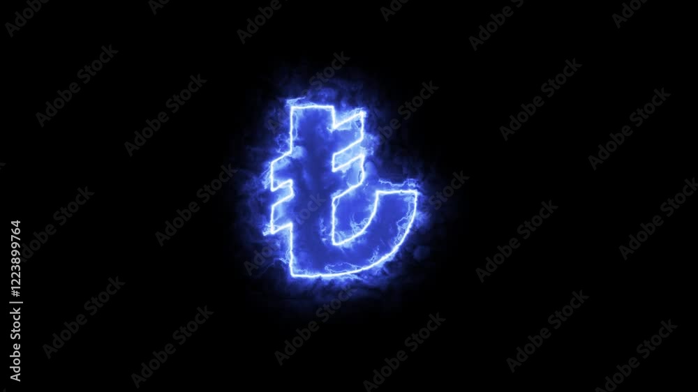 glowing number glowing number