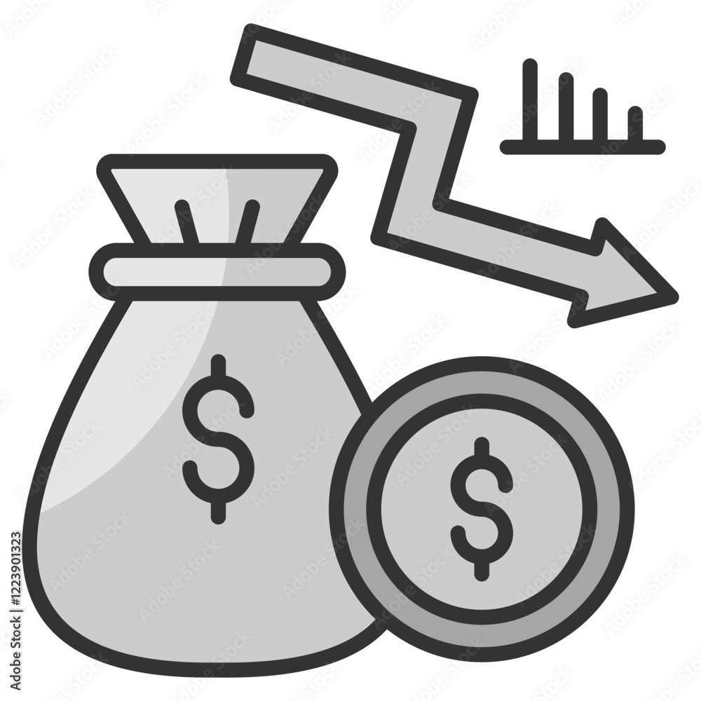 Cost Reduction Icon Element For Design Cost Reduction Icon Element For Design