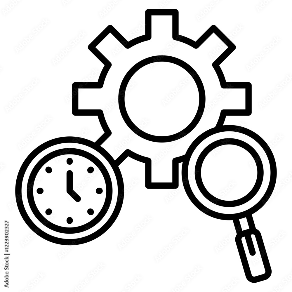 Efficiency Review Icon Element For Design Efficiency Review Icon Element For Design