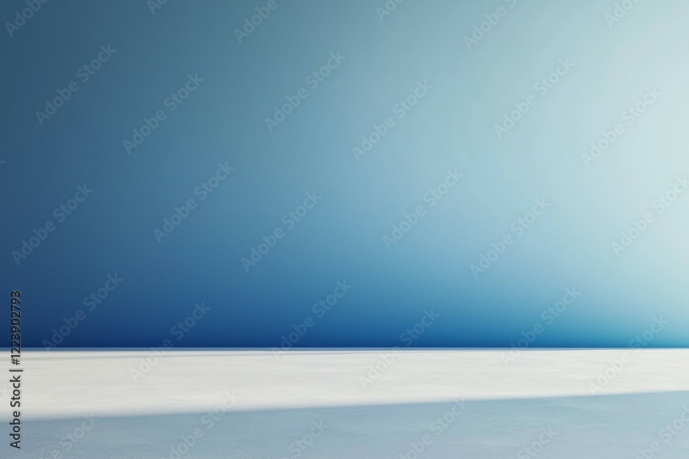 Blue wall with a white background Blue wall with a white background