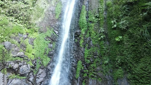 Aerial shot of Sedudo waterfall Nganjuk Indonesia