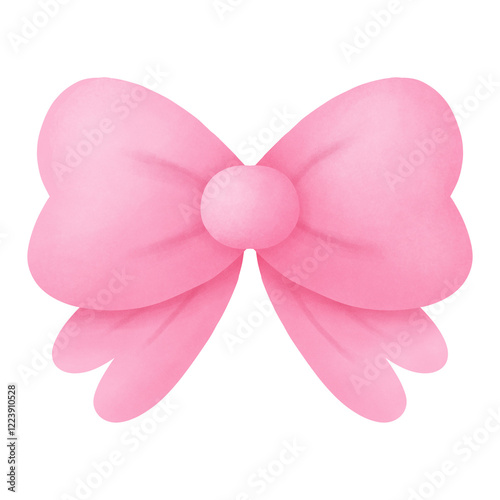 pink heart with ribbon