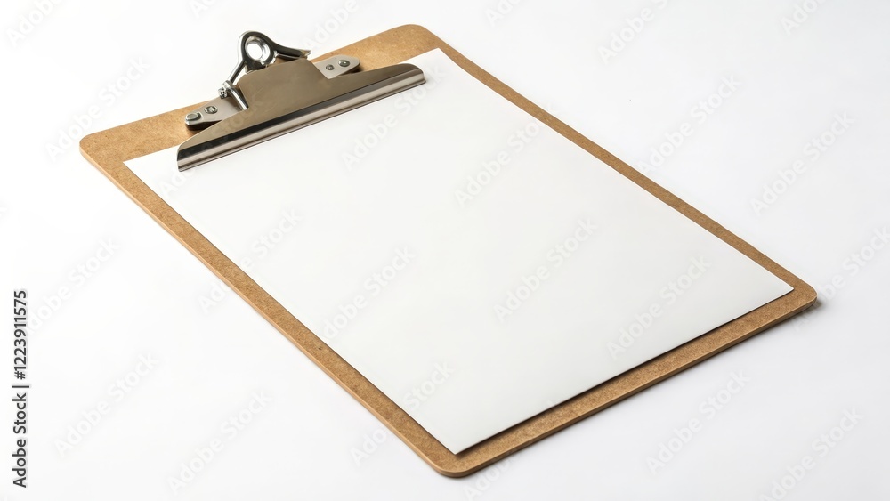 Clipboard with Blank Paper Clipboard with Blank Paper