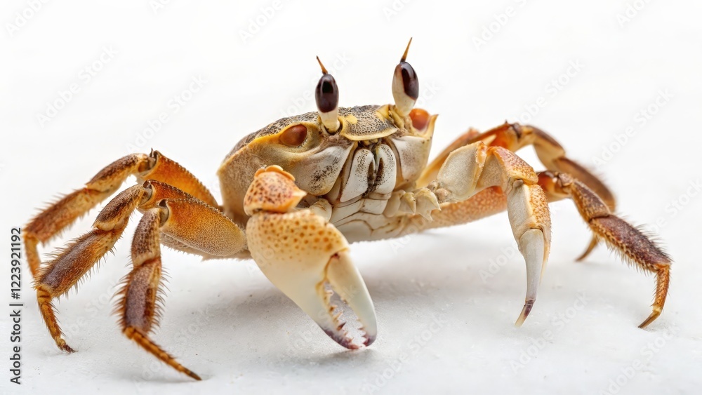 Close-up of a Crab on White Background Close-up of a Crab on White Background