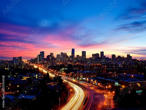 Wallpaper Mural Majestic skyline at dusk, golden and red fireworks lighting up the horizon, casting colorful glows over the city Torontodigital.ca