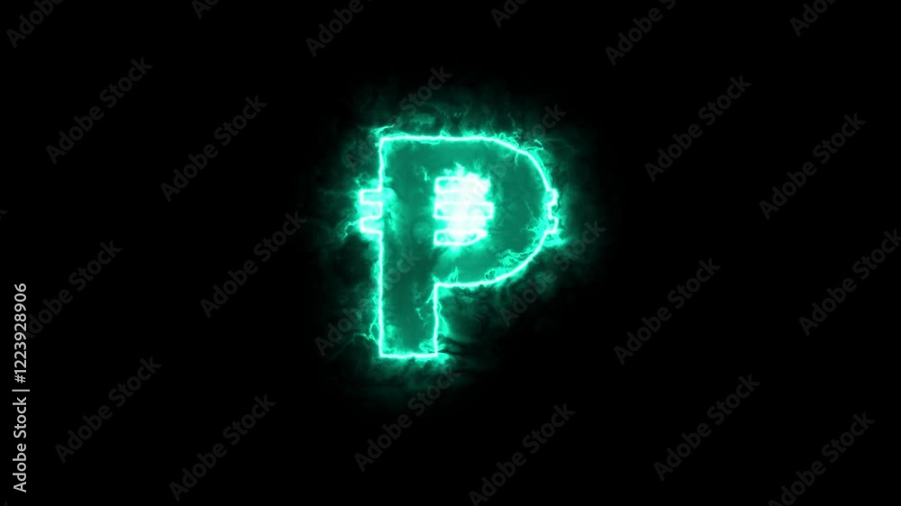 glowing neon currency sing animation glowing neon currency sing animation
