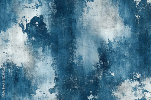 Blue and white wallpaper with a gray texture. photo