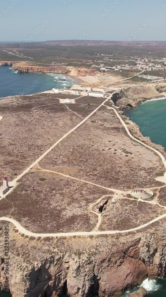 Aerial View of Sagres. Algarve, Portugal