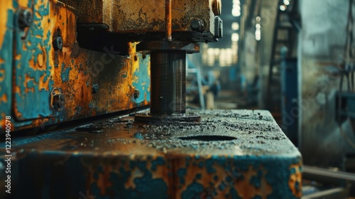 Hydraulic Press: A robust machine that uses hydraulic power to exert significant pressure, commonly used in shaping and forming materials for industrial processes.
