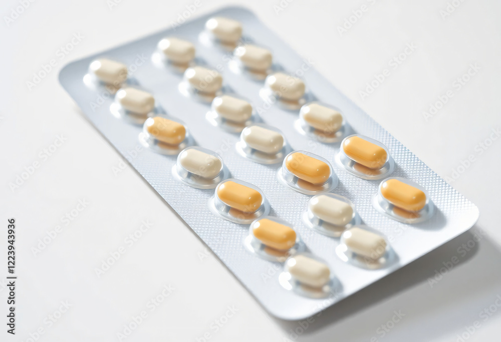 packs of pills isolated packs of pills isolated