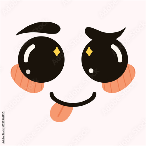 a silly expression for emoji or emoticon face