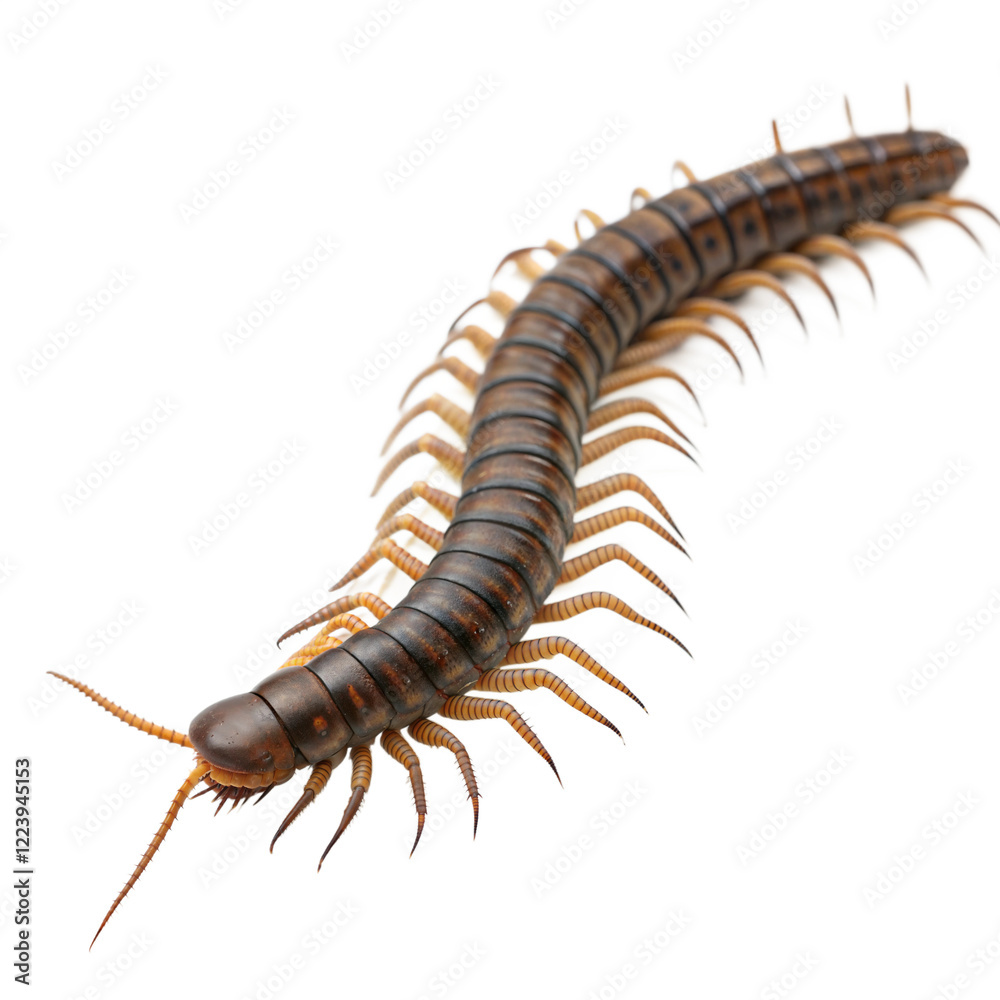 Fototapeta premium Centipede AI Generated Image