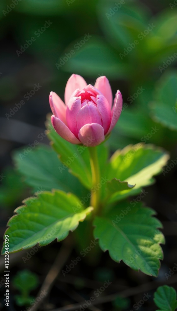 Soft pink petals unfolding on a low-growing heather plant in shaded forest floor, shrubs, natural world, forest Soft pink petals unfolding on a low-growing heather plant in shaded forest floor, shrubs, natural world, forest
