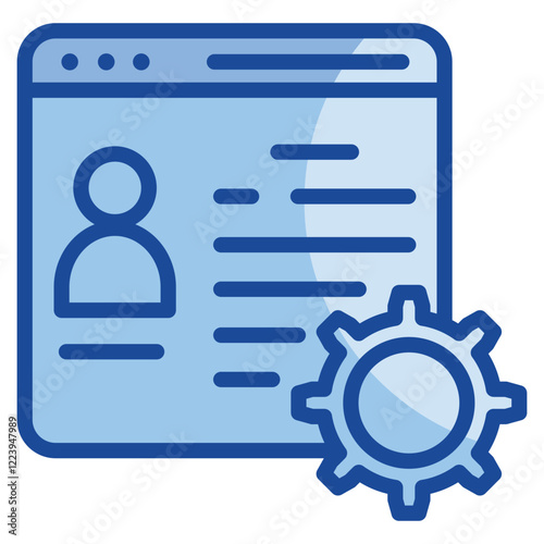 Account Management  Icon Element For Design