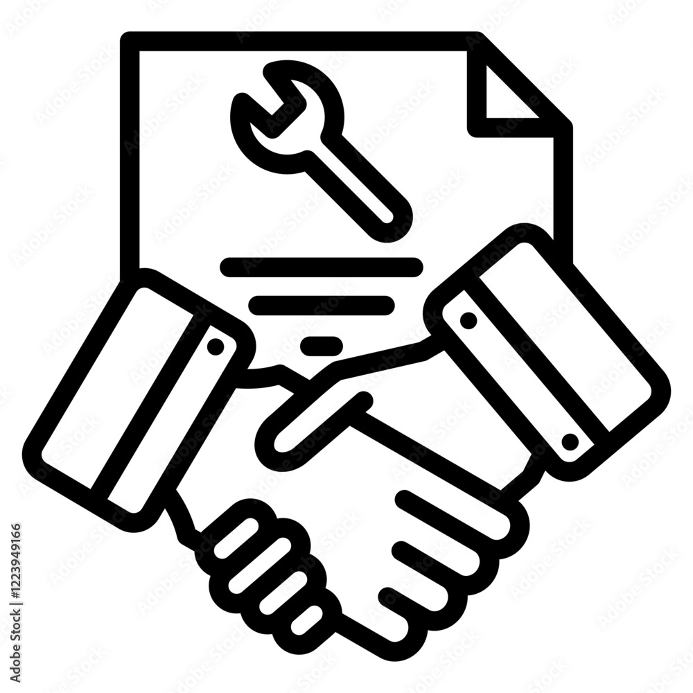Service Agreement Icon Element For Design Service Agreement Icon Element For Design