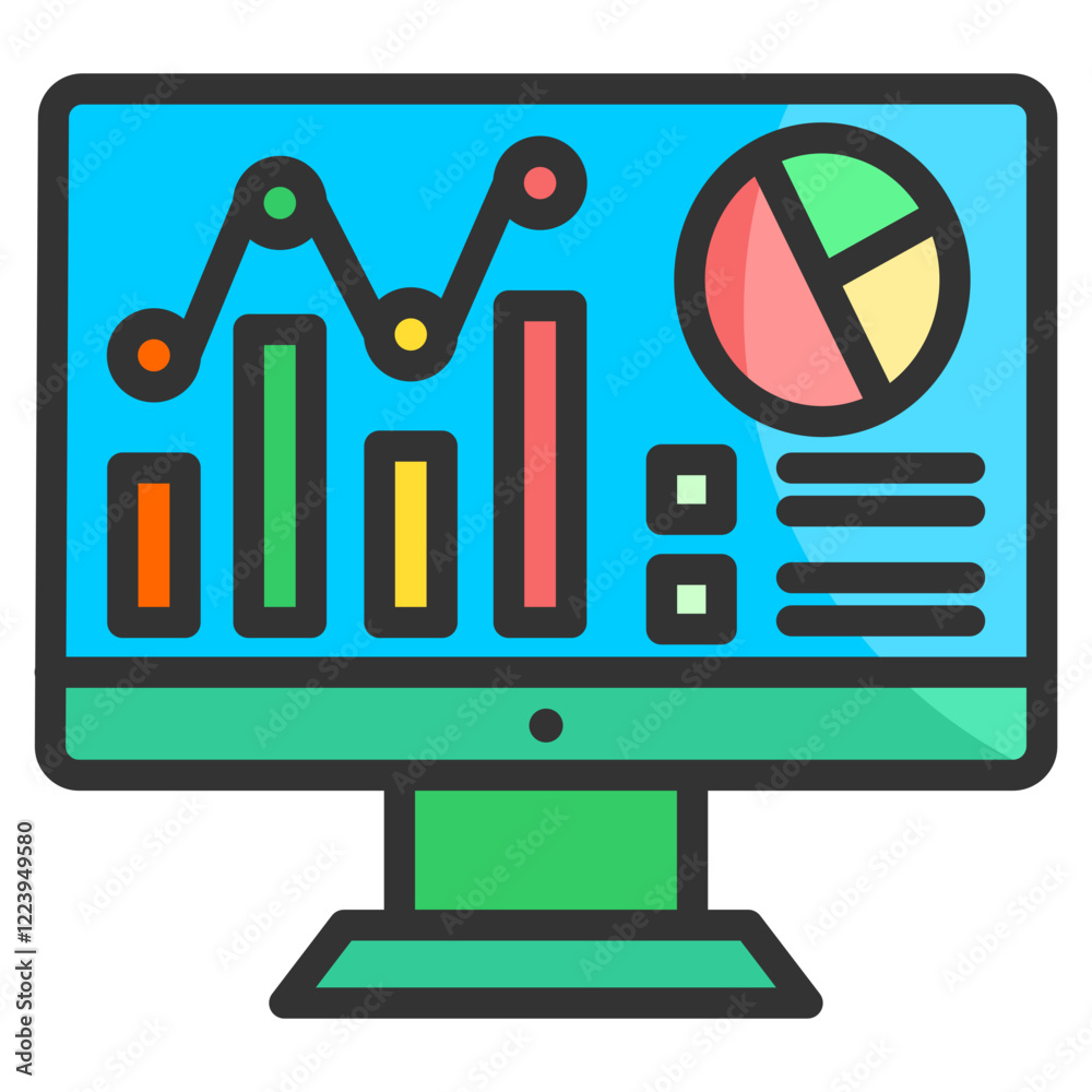 Analytics Icon Element For Design Analytics Icon Element For Design
