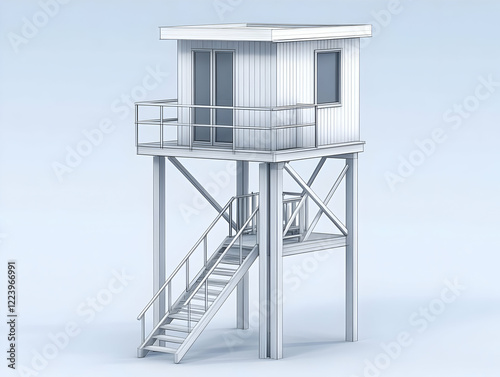 Elevated Watchtower, Coastal View