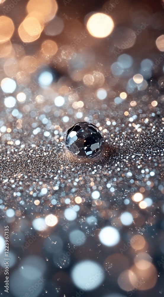 Silver Glitter and Disco Ball: A Sparkling Celebration