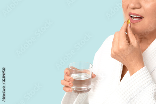 Beautiful mature woman with...