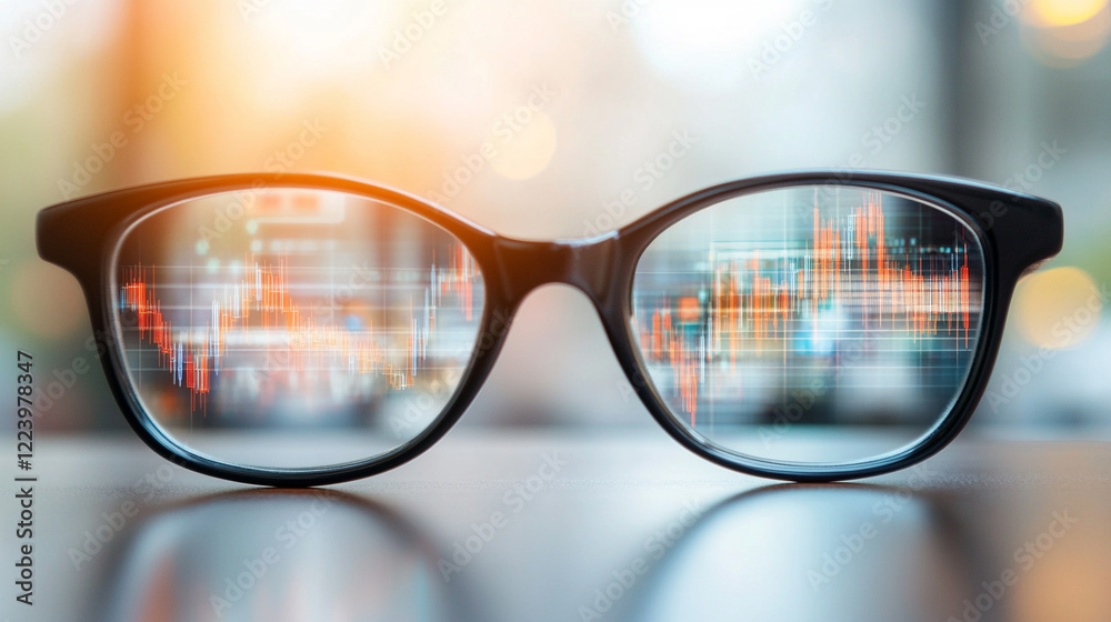 Trader focused on analyzing financial markets with charts reflected in their glasses modern minimalistic scene in bright tones with blurred background offering empty space for captions or text
Trader focused on analyzing financial markets with charts reflected in their glasses modern minimalistic scene in bright tones with blurred background offering empty space for captions or text