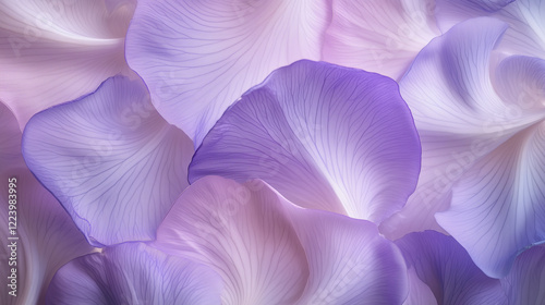 Light purple and pink floral petals arranged as background showing abstract textures gives serene feeling of nature
