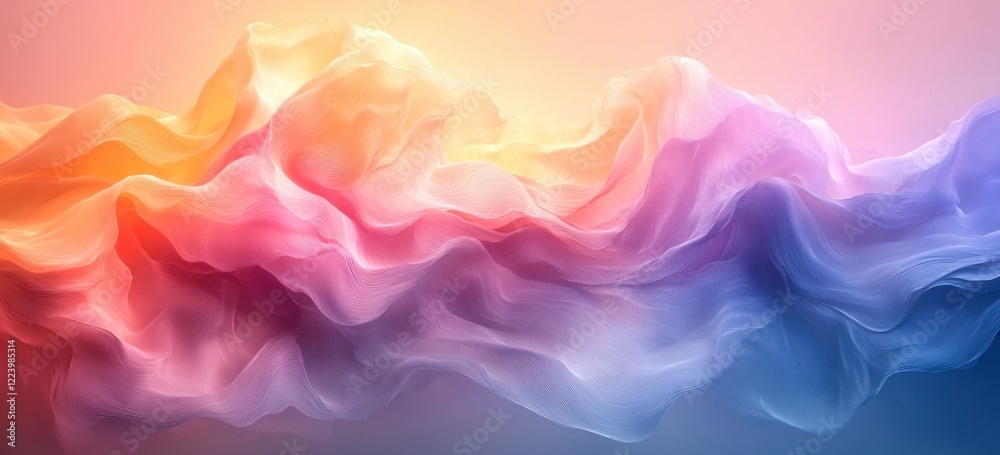 Fototapeta premium Pastel Gradient Abstract Background Soft Textures Tranquil Watercolor Design