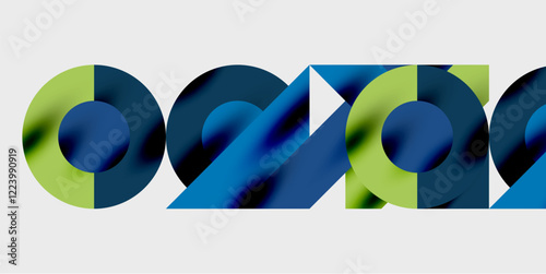 Vibrant abstract background circles with smooth gradients, creating a dynamic and modern design. Ideal for creative, tech, or contemporary-themed projects