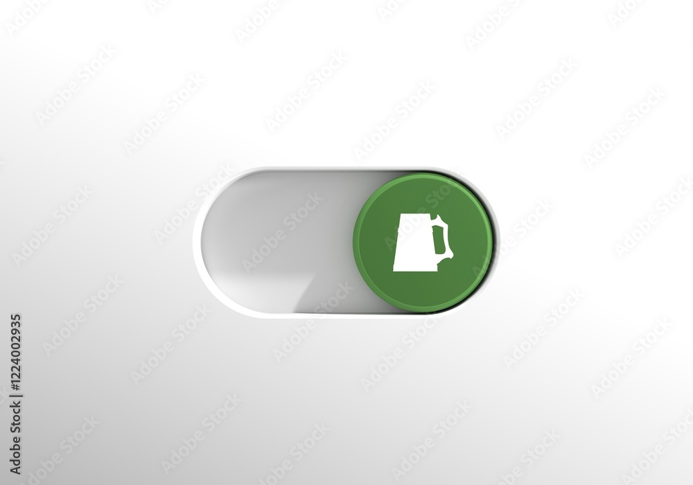 St. Patrick's Day greeting card template. Toggle switch button with tankard icon. 3D render St. Patrick's Day greeting card template. Toggle switch button with tankard icon. 3D render