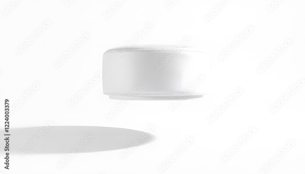 White Round Cushion, Minimalist Design, Studio Shot, Simple Object White Round Cushion, Minimalist Design, Studio Shot, Simple Object