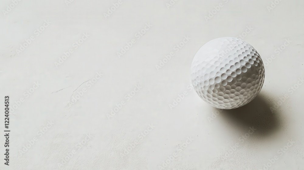 isolated white dimpled golf ball, capturing the fine details of its textured surface isolated white dimpled golf ball, capturing the fine details of its textured surface