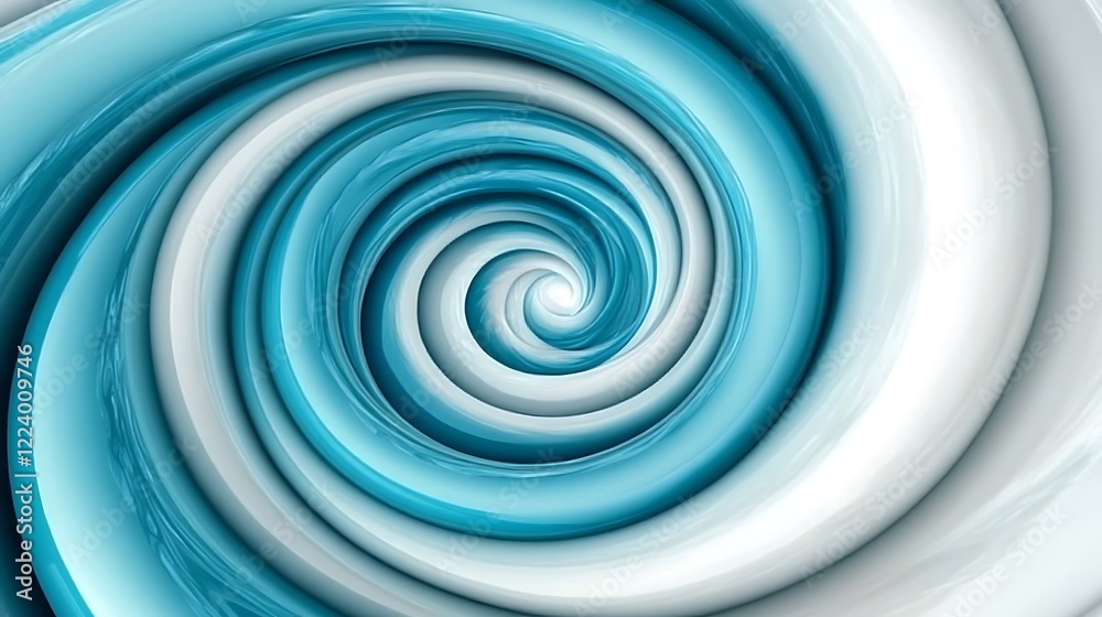 Abstract swirling blue and white spiral design Abstract swirling blue and white spiral design