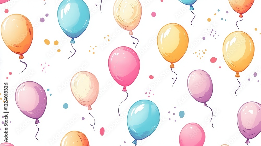 stickers of floating balloons in cute doodle style, set against a transparent backdrop for a fun and lighthearted effect stickers of floating balloons in cute doodle style, set against a transparent backdrop for a fun and lighthearted effect