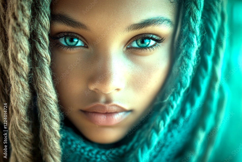 Gorgeous calm mixed-race girl - for ads, marketing material and digital use. Commercial marketing graphic pattern. Long trim - highlighted hair. African girl commercial. African model style. Gorgeous calm mixed-race girl - for ads, marketing material and digital use. Commercial marketing graphic pattern. Long trim - highlighted hair. African girl commercial. African model style.