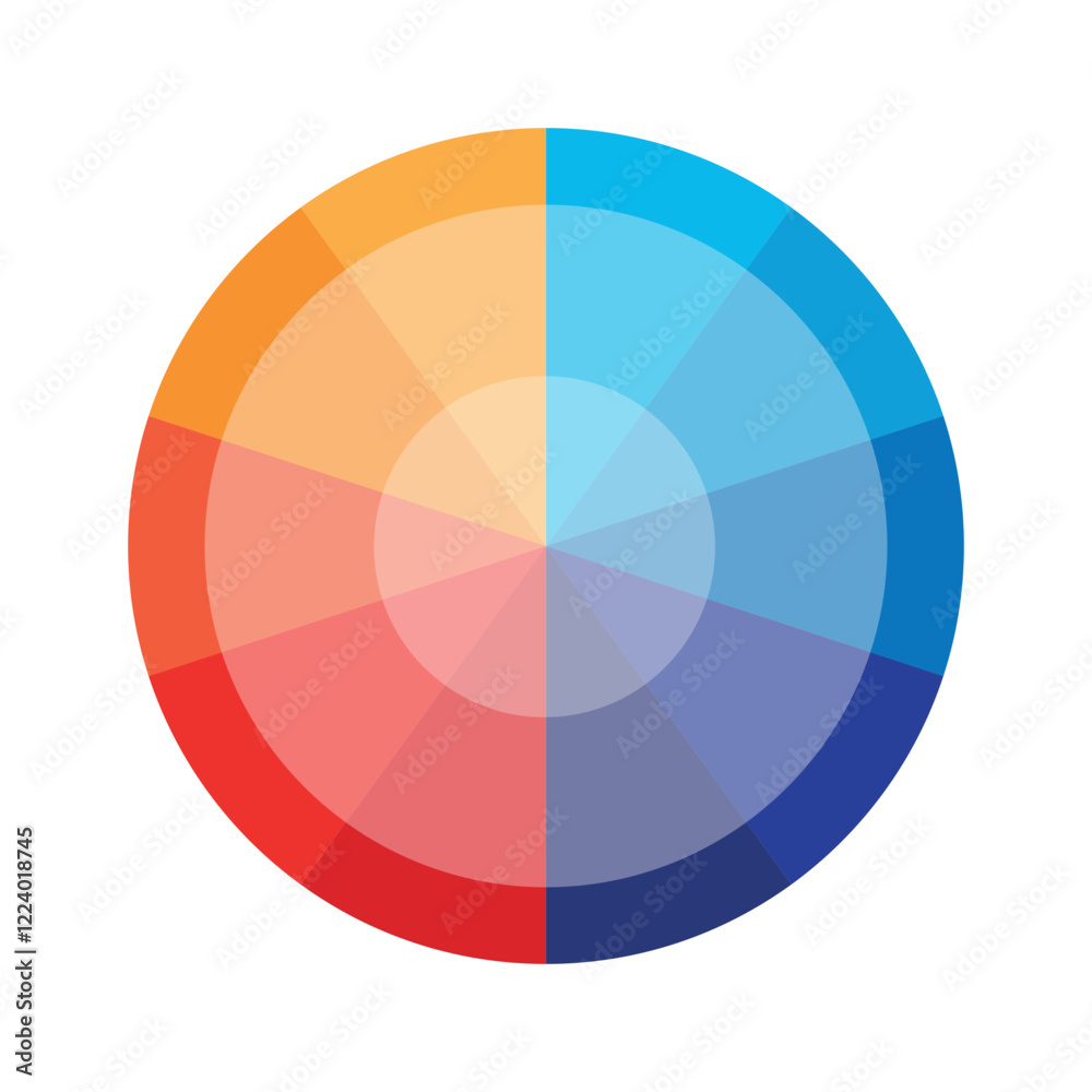 Obraz premium Color Wheel | Interactive Color Theory Tool | Attractive color wheel
