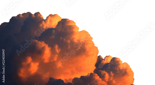 Fototapeta Naklejka Na Ścianę i Meble -  Cloud Sunset Transparent Background