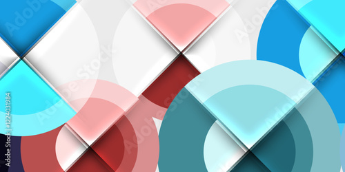 Target circle geometric abstract shapes. Vector Illustration For Wallpaper, Banner, Background, Card, Book Illustration, landing page