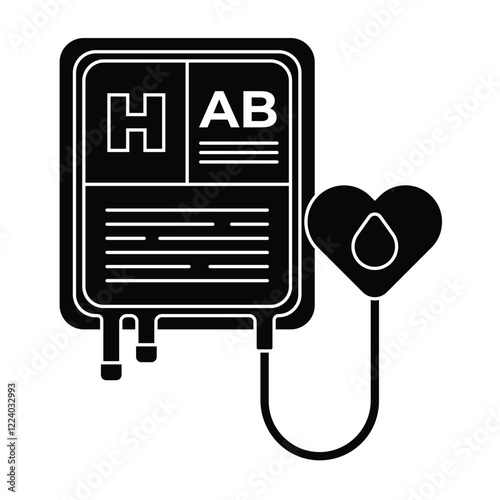 Blood Donation Type AB Icon