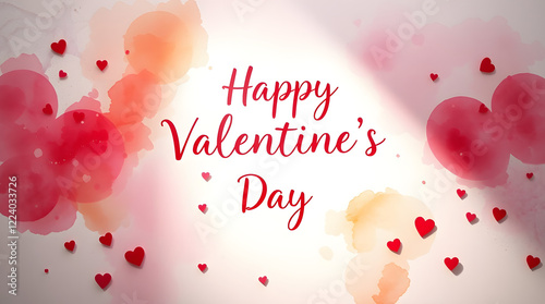 HAPPY VALENTINES DAY written in a fancy font with hearts all arounf the text , for gift cards , for backgrounds, for couples , 14 feb gift cards photo