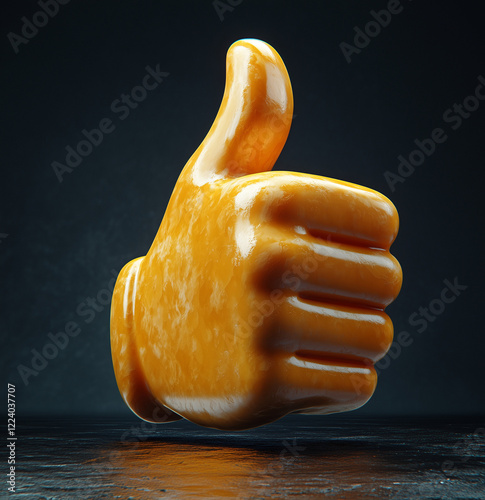 A diverse collection of thumbs-up icons in various artistic styles, including neon, wood, metallic, and glowing effects, representing digital approval and online engagement.