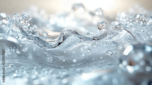 Wallpaper Mural Tranquil Frosted Glass with Visible Condensation Creating a Serene Atmosphere in Close-Up Shot Torontodigital.ca