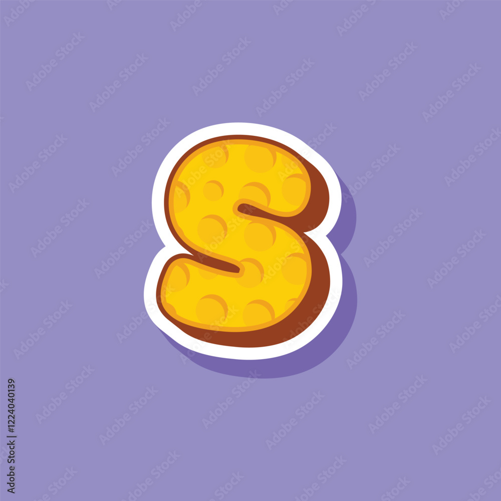 S Letter cheese logo template design S Letter cheese logo template design