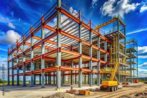 Industrial Building Construction: Prefabricated Formwork & Reinforced Concrete Structure