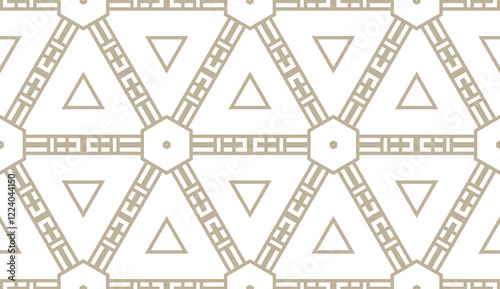 Stylish geometric background. Seamless vector illustration. Pattern for design, interior, fashion