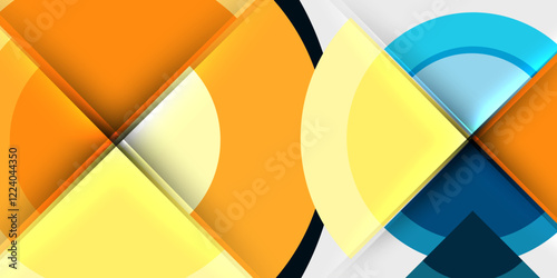 Target circle geometric abstract shapes. Vector Illustration For Wallpaper, Banner, Background, Card, Book Illustration, landing page